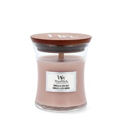 WoodWick ароматическая свеча Vanilla & Sea Salt, 85 г цена и информация | Подсвечники, свечи | hansapost.ee