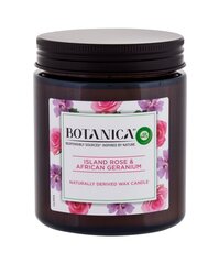 Lõhnaküünal Botanica Eksootiline roos ja Aafrika geraanium, 205 g hind ja info | Küünlad, küünlajalad | hansapost.ee