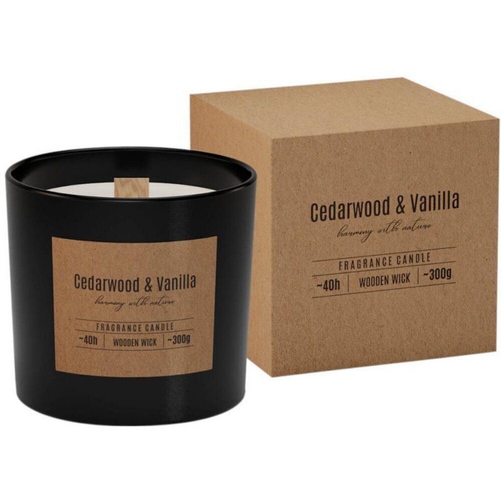 Lõhnaküünal Cedarwood & Vanilla 300 g цена и информация | Küünlad, küünlajalad | hansapost.ee