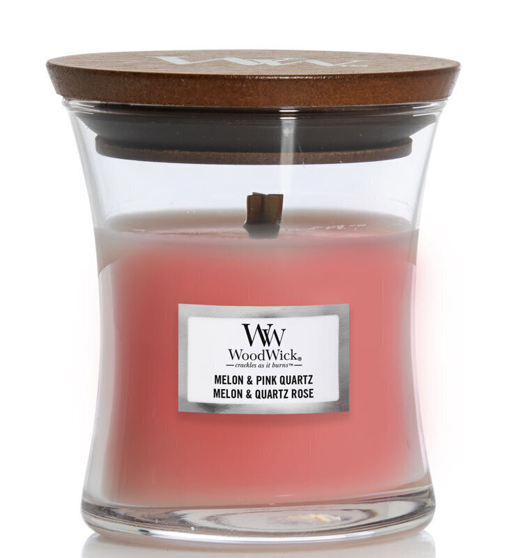 WoodWick lõhnaküünal Melon & Pink Quartz, 85 g цена и информация | Küünlad, küünlajalad | hansapost.ee