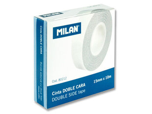 Kahepoolne kleeplint MILAN, 15 mm x 10 m hind ja info | Kirjatarvikud | hansapost.ee