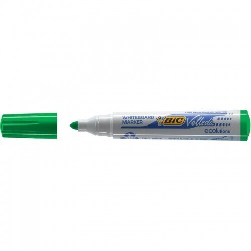 Valge tahvli marker Bic Velleda 1701 1-5 mm, roheline цена и информация | Kirjatarvikud | hansapost.ee