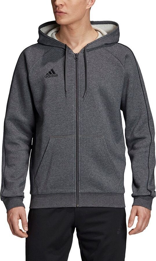 Adidas Džemper Core 18Fz Hoody Grey hind ja info | Pusad meestele | hansapost.ee