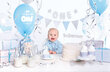 1. sünnipäeva kaunistuste komplekt 1st Birthday Silver цена и информация | Peokaunistused ja dekoratsioonid | hansapost.ee