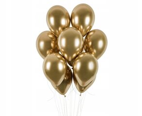 Золотые воздушные шары из фольги, 50 шт. цена и информация | Праздничные декорации и посуда | hansapost.ee