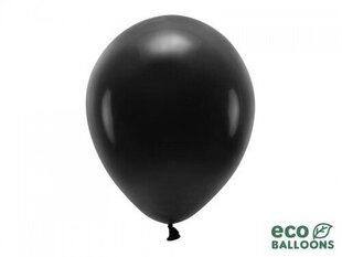 Воздушные шары Eco 30 см, черные, 100 шт. цена и информация | Праздничные декорации | hansapost.ee