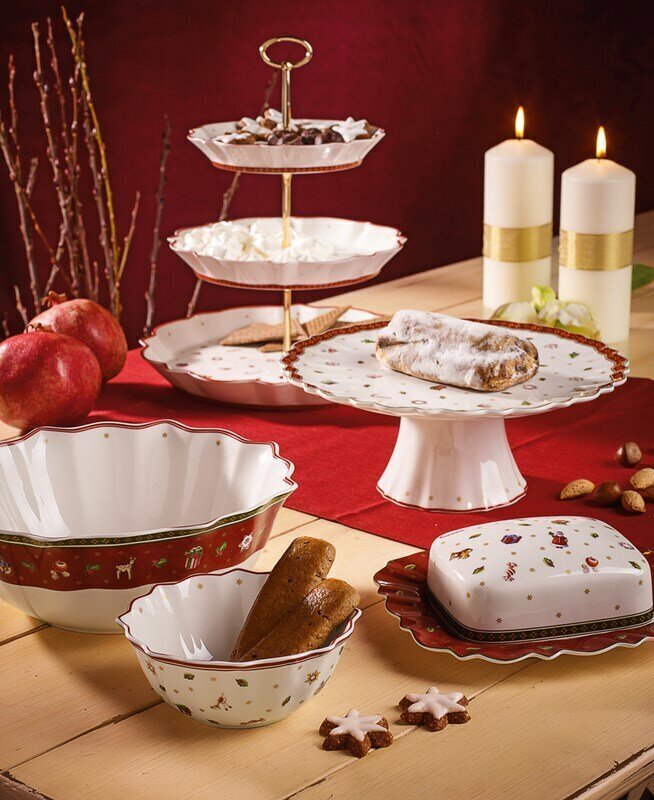 Villeroy & Boch tordialus Christmas Toy's Delight, 21 cm цена и информация | Lauanõud ja nõude komplektid | hansapost.ee