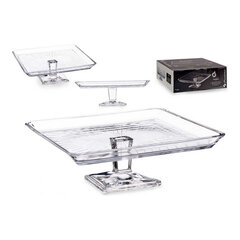 Стеклянная прозрачная тарелка для торта Madlen (23.7x8x23.7 см) цена и информация | Посуда, тарелки, обеденные сервизы | hansapost.ee