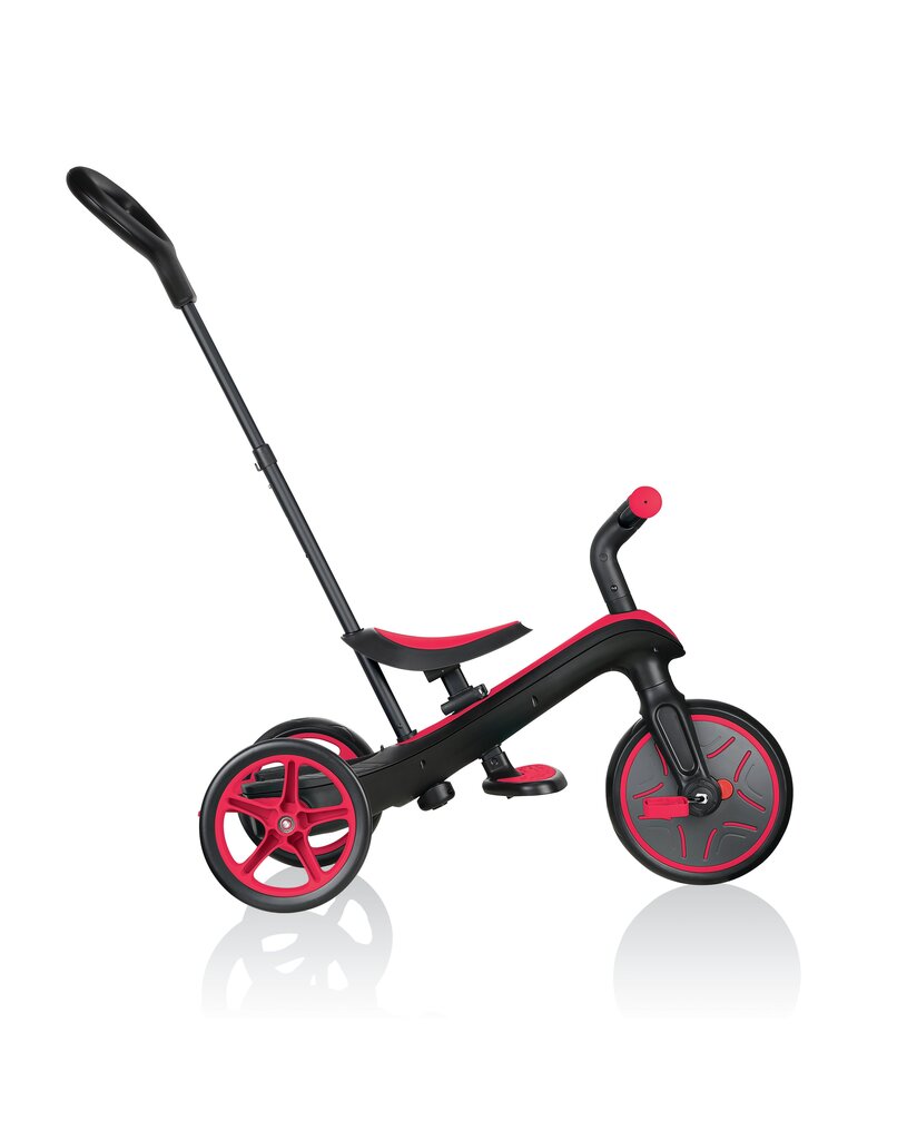 Multifunktsionaalne kolmerattaline jalgratas Globber Trike Explorer 4in1, punane, 632-102 цена и информация | Kolmerattalised jalgrattad lastele | hansapost.ee