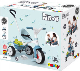 Толкаемый трехколесный велосипед Smoby Be Move, синий цена и информация | Трехколесные велосипеды | hansapost.ee