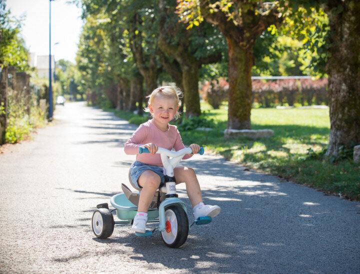 Lükatav kolmerattaline Smoby Baby Balade Plus, sinine цена и информация | Kolmerattalised jalgrattad lastele | hansapost.ee