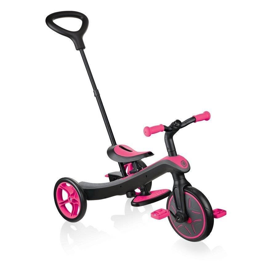 Kolmerattaline Globber Trike Explorer 4in1, roosa, 632-110 цена и информация | Kolmerattalised jalgrattad lastele | hansapost.ee