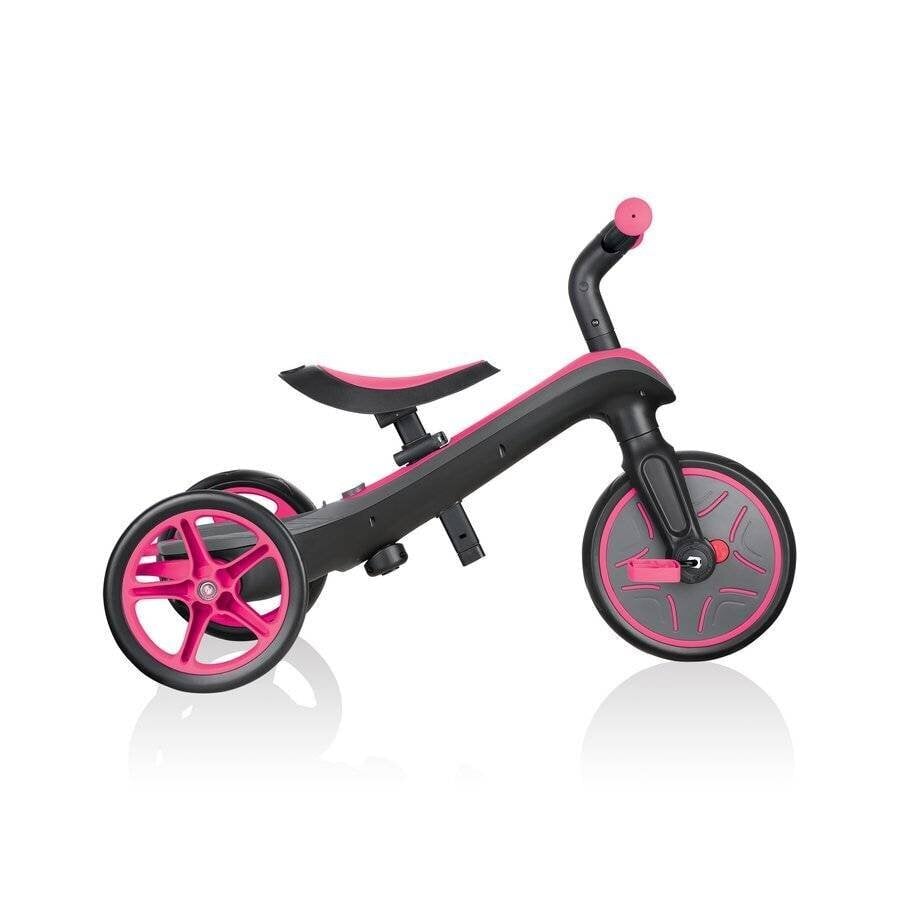 Kolmerattaline Globber Trike Explorer 4in1, roosa, 632-110 hind ja info | Kolmerattalised jalgrattad lastele | hansapost.ee