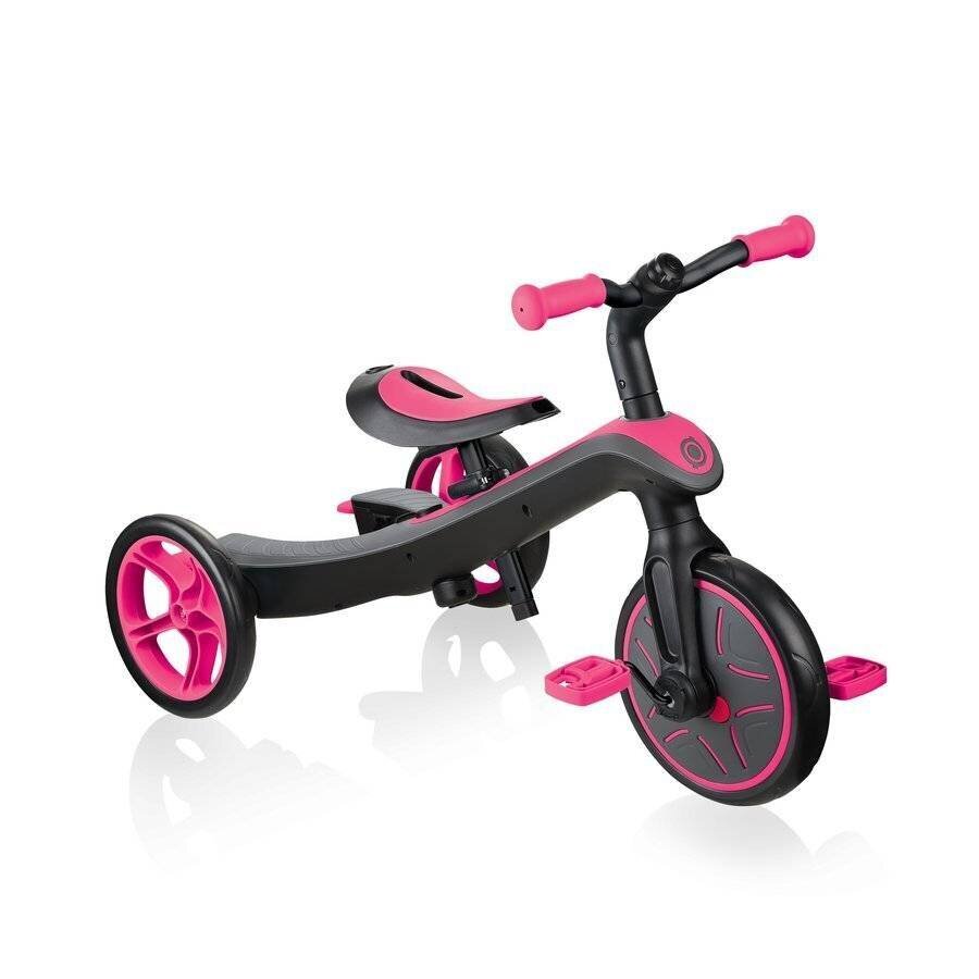 Kolmerattaline Globber Trike Explorer 4in1, roosa, 632-110 цена и информация | Kolmerattalised jalgrattad lastele | hansapost.ee