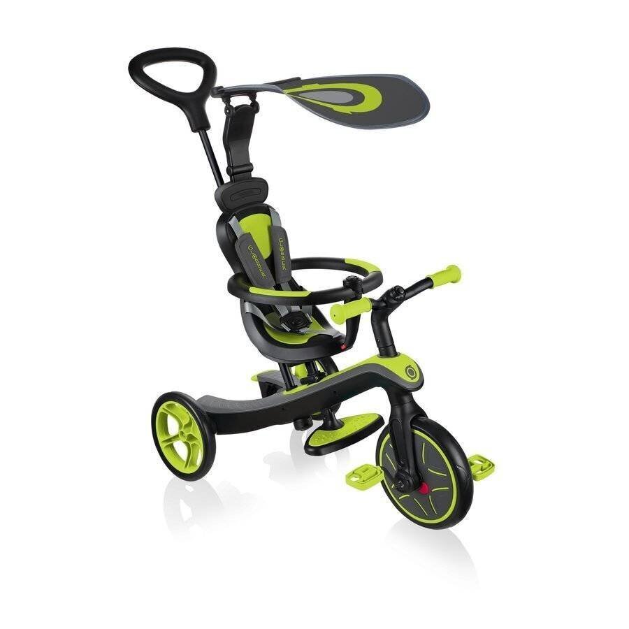 Jooksuratas Globber Explorer Trike Lime Green (4 in 1) цена и информация | Jooksurattad lastele | hansapost.ee