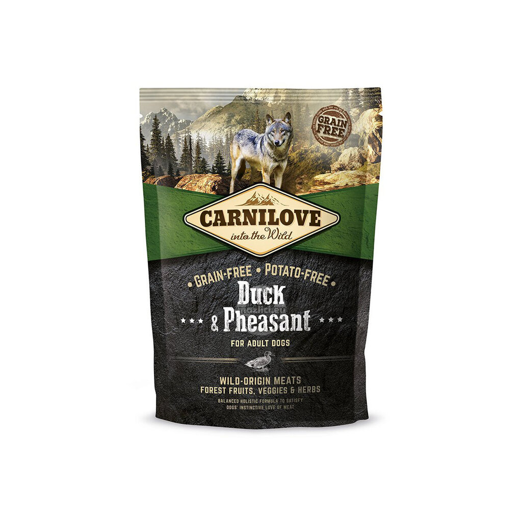 Carnilove Duck & Pheasant for Adult koeratoit 1,5 kg hind ja info | Koerte kuivtoit ja krõbinad | hansapost.ee