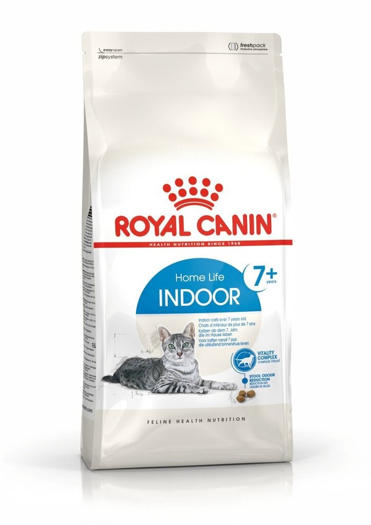 Royal Canin kodus elavad kassid Indoor +7, 1,5 kg hind ja info | Kassi kuivtoit ja kassikrõbinad | hansapost.ee