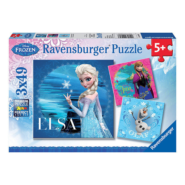 Pusle Ravensburger, 3 x 49 tk. Disney Lumekuninganna цена и информация | Pusled lastele ja täiskasvanutele | hansapost.ee