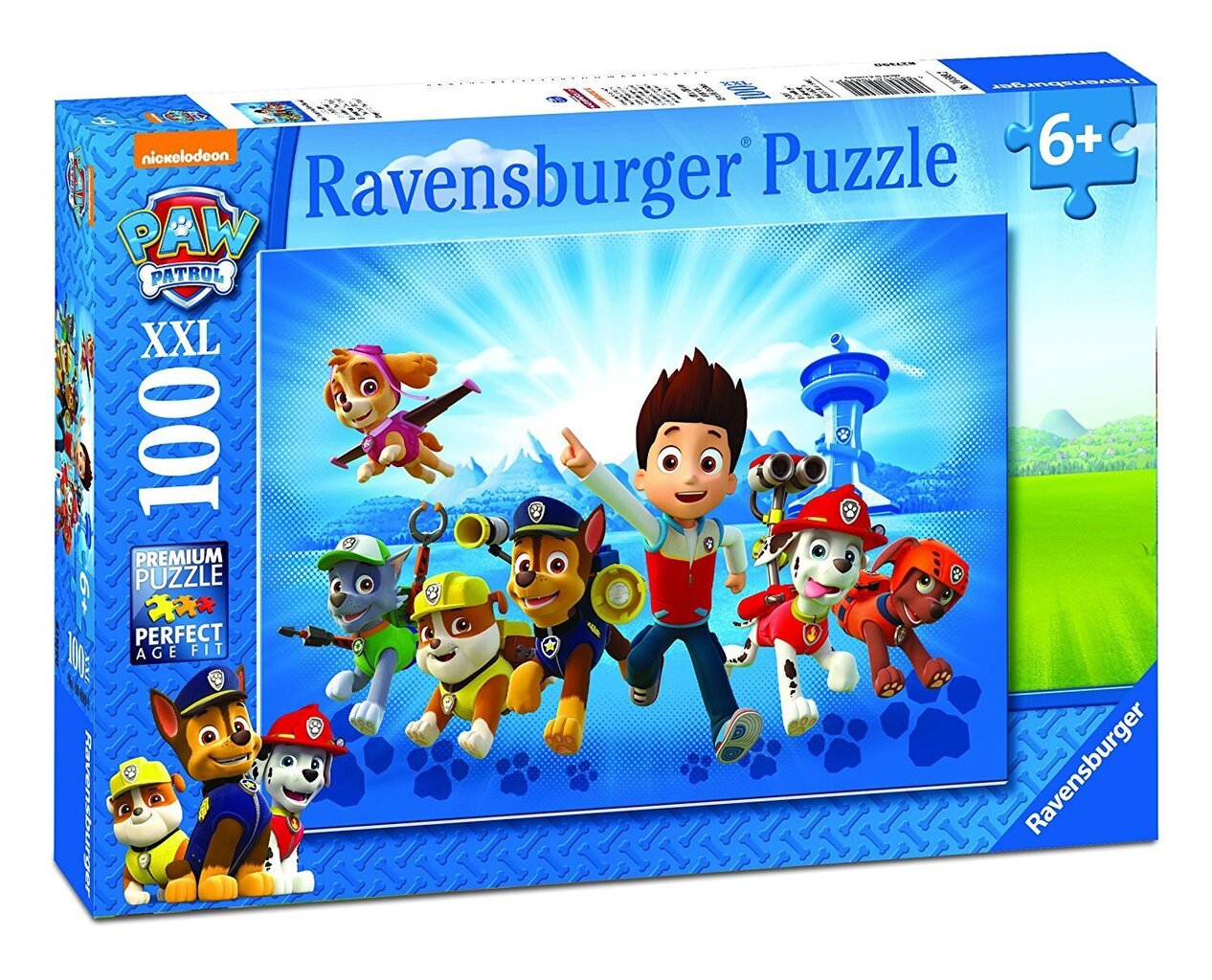 RAVENSBURGER pusle Paw Patrol 100tk, 108992 hind ja info | Pusled lastele ja täiskasvanutele | hansapost.ee