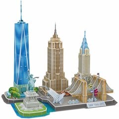 3D pusle „New York“ Cubic Fun, 126 osa hind ja info | CubicFun Koolitarvikud | hansapost.ee