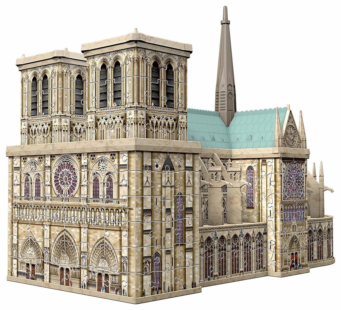 3D Pusle Pariisi katedraal Ravensburger, 12523, 324 osa цена и информация | Pusled lastele ja täiskasvanutele | hansapost.ee