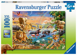 Pusle Ravensburger Veeallikas savannas, 100 o., 12910 hind ja info | Pusled lastele ja täiskasvanutele | hansapost.ee