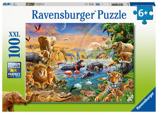 Головоломка Ravensburger Источник воды в саванне, 100 д., 12910 цена и информация | Пазлы | hansapost.ee