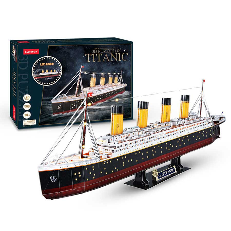 3D pusle CubicFun Titanic LED 246-osaline hind ja info | Pusled lastele ja täiskasvanutele | hansapost.ee
