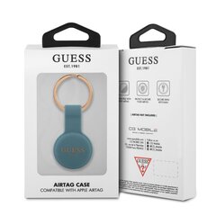GUATSGEB Guess Liquid Silicone Classic Logo AirTag Case Blue hind ja info | Võtmehoidjad | hansapost.ee