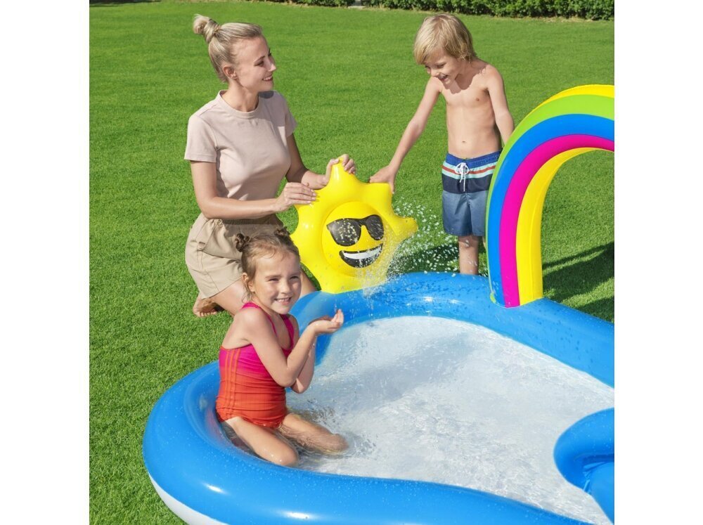 Täispuhutav veemäng lastele Bestway Rainbow, 257x145x91 cm, sinine hind ja info | Täispuhutavad veemänguasjad ja ujumistarbed | hansapost.ee