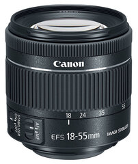 Canon EF-S 18-55мм f/4-5.6 IS STM lens цена и информация | Объективы | hansapost.ee