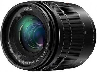 Panasonic Lumix G Vario 12-60mm f/3.5-5.6 Power O.I.S. objektiiv, must hind ja info | Fotoaparaatide objektiivid | hansapost.ee