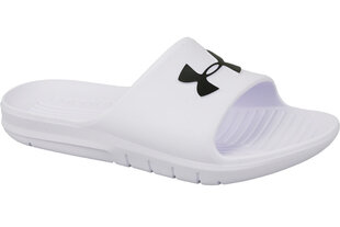 Meeste plätud Under Armour Core PTH Slides 3021286-100, valge hind ja info | Plätud ja sussid meestele | hansapost.ee