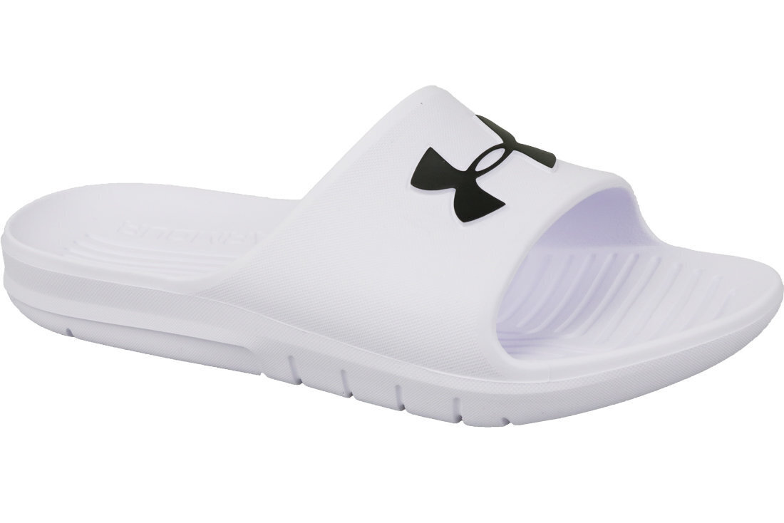 Meeste plätud Under Armour Core PTH Slides 3021286-100, valge hind ja info | Plätud ja sussid meestele | hansapost.ee