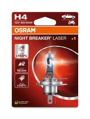 Automobilinė лампочка Osram Night Breaker Laser (Next Generation) H4, 1 шт. цена и информация | Автомобильная ксеноновая лампа D2R 6000К (Китай) | hansapost.ee