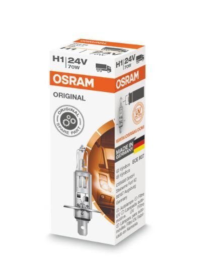 Auto pirn Osram Original H1, 24V, 1 tk цена и информация | Autopirnid | hansapost.ee