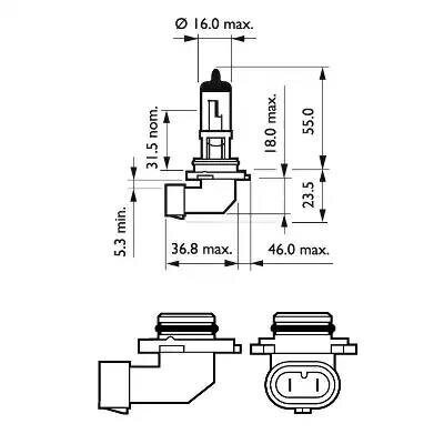 Pirn 12V HB4 51W +30% VISION PHILIPS 9006PRC1 hind ja info | Autopirnid | hansapost.ee