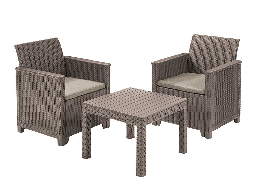 Aiamööbli komplekt Emma Balcony Set with table Classic, beež hind ja info | Välimööbli komplektid | hansapost.ee