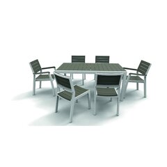 Садовый стол Harmony белый/светло-серый цена и информация | Садовые столы, столики | hansapost.ee