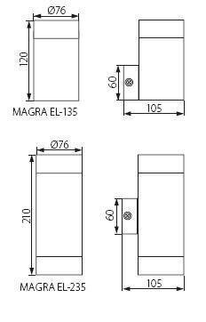 Seinavalgusti Kanlux MAGRA EL-235 2xmax35W JDR GU10 IP44 цена и информация | Aiavalgustid ja õuevalgustid | hansapost.ee