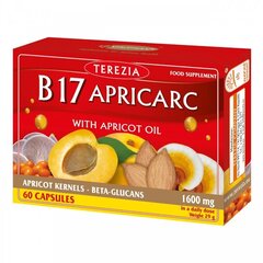 Toidulisand Terezia B17 Aprikarkas aprikoosiõliga, 60 kapslit hind ja info | Toidulisandid tervise edendamiseks | hansapost.ee