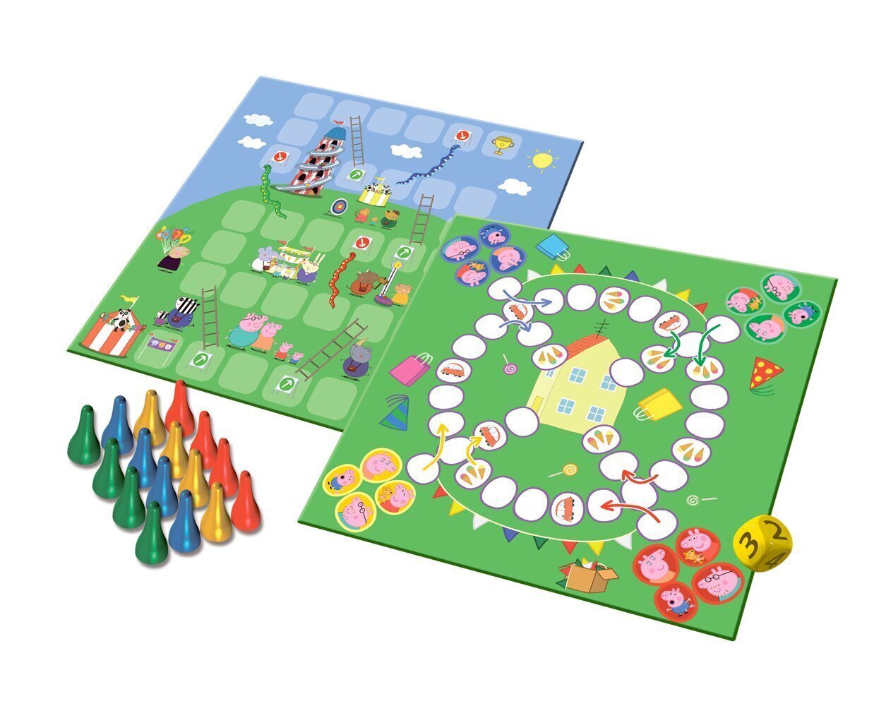 Lauamäng 2 in 1 Trefl Põrsas Pepa (Peppa Pig) Ludo Snakes and Ladders/maod ja redelid hind ja info | Lauamängud ja mõistatused perele | hansapost.ee