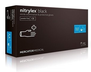 Ühekordsed nitriilkindad Mercator Nitrylex Black, must, 100 tk hind ja info | Töökindad | hansapost.ee