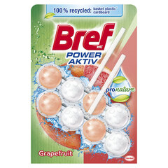 WC puhastaja-värskendaja "BREF Pronature Grapefruit" 2x50g hind ja info | Puhastusvahendid | hansapost.ee