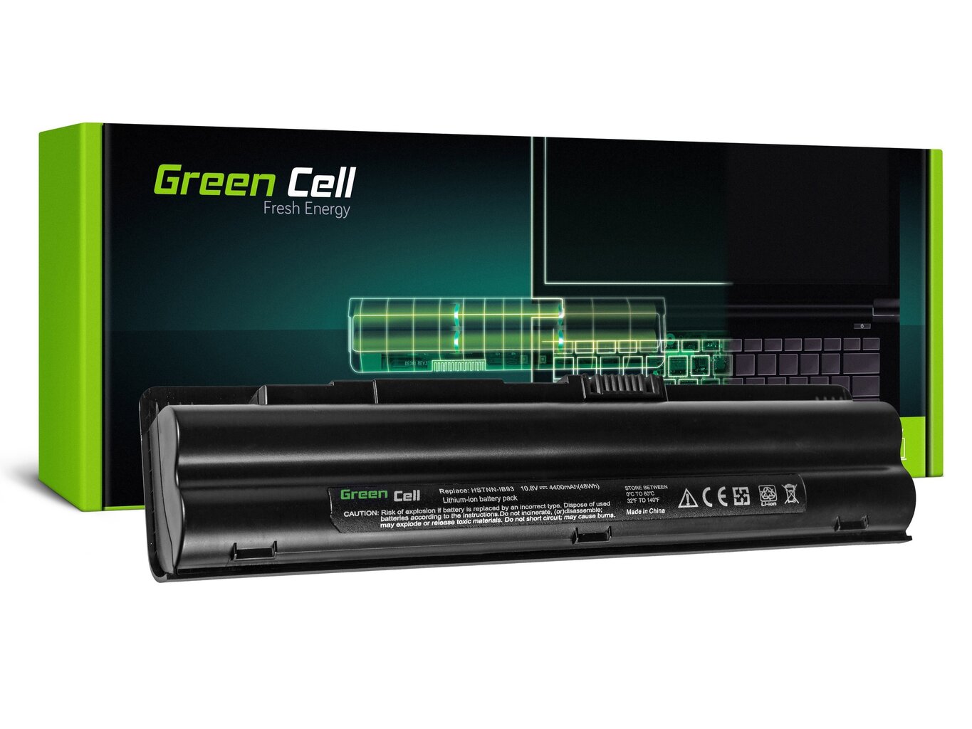 Sülearvuti aku Green Cell Laptop Battery for HSTNN-IB93 HP Pavilion dv3t-2000 CTO Compaq Presario CQ35 hind ja info | Sülearvuti akud | hansapost.ee