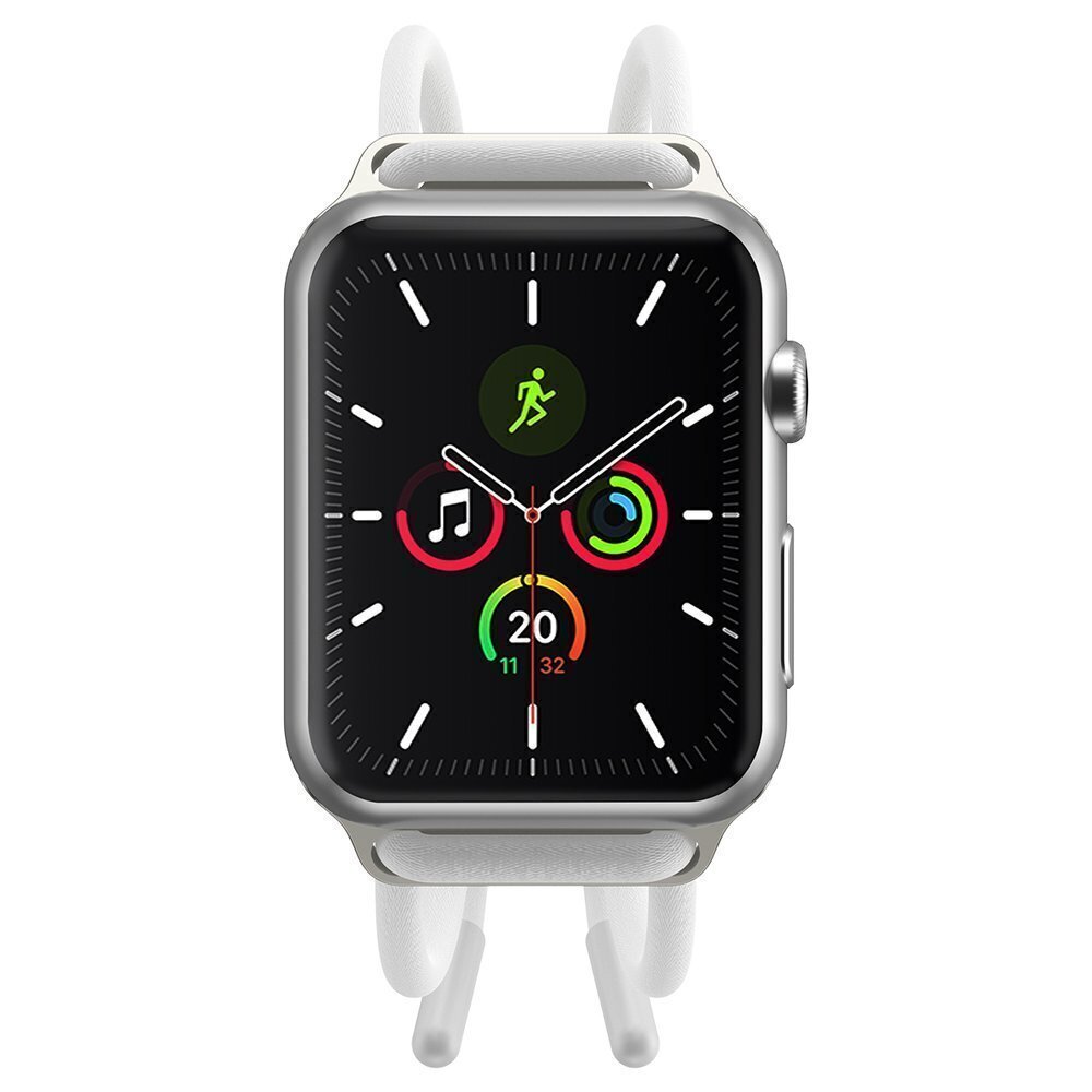 Baseuse lukustatav trossirihm Apple Watchi Let`s go seeriale, 42 mm / 44 mm, valge hind ja info | Nutikellade aksessuaarid ja tarvikud | hansapost.ee
