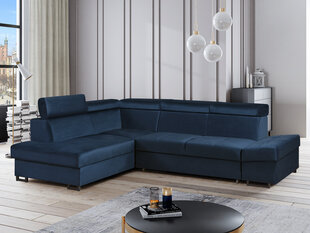 Pehme nurgadiivan Merlin, sinine price and information | Corner sofas and corner sofa beds | hansapost.ee