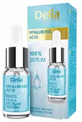 Kortsudevastane näoseerum Delia Cosmetics Hialuronic Acid 10 ml hind ja info | Delia Cosmetics Parfüümid, lõhnad ja kosmeetika | hansapost.ee