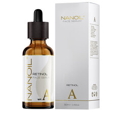 Näoseerum retinooli ja A-vitamiiniga Nanoil, 50 ml price and information | Face oils, ampoules and serums | hansapost.ee