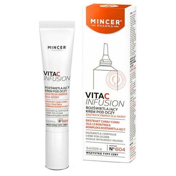 Silmaümbruskreem C-vitamiiniga Mincer Pharma Infusion, 15 ml hind ja info | Silmakreemid ja seerumid | hansapost.ee